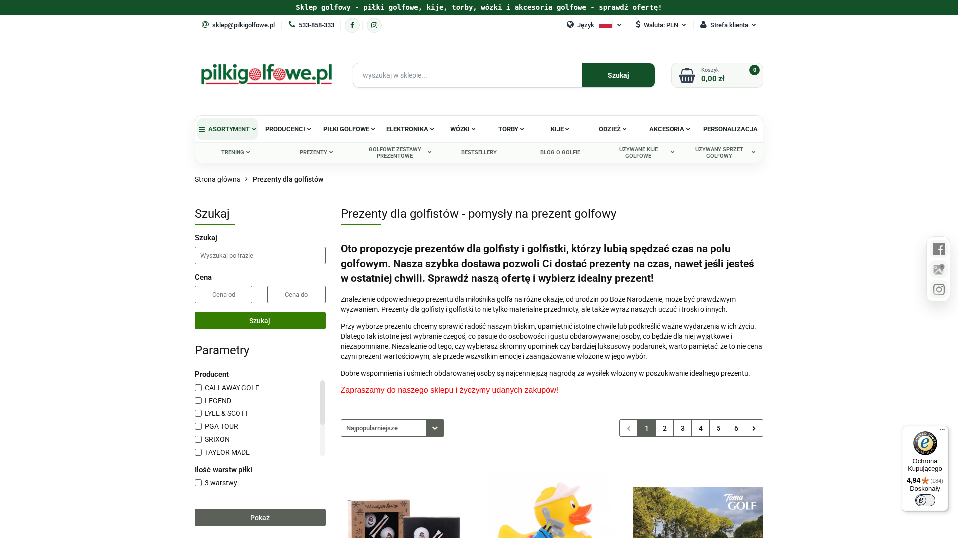 Co kupić golfiście na prezent? Pomysły dla osób, które nie znają się na golfie