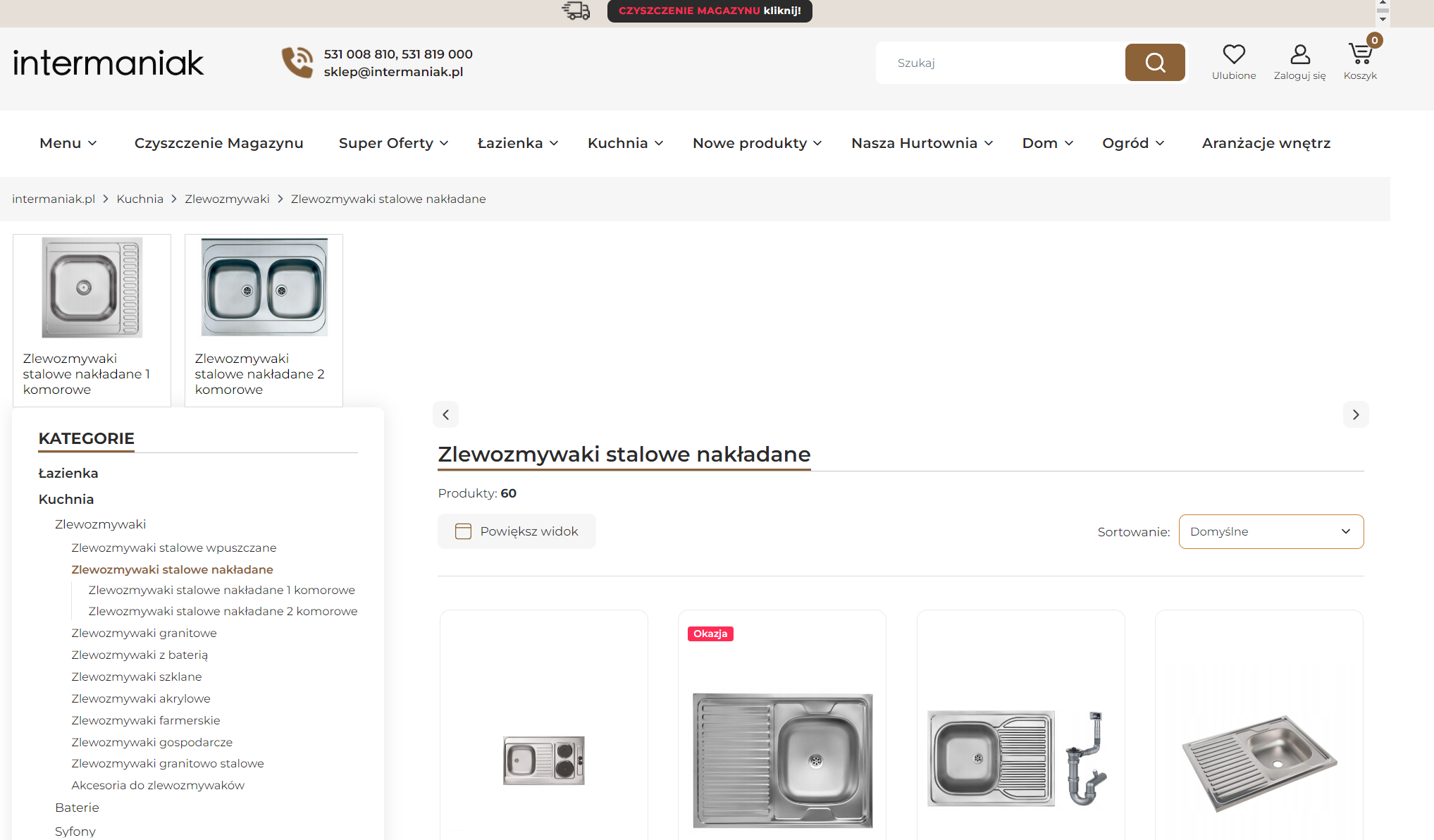Jak wybrać zlewozmywaki nakładane do szafki o określonym wymiarze i układzie kuchni?