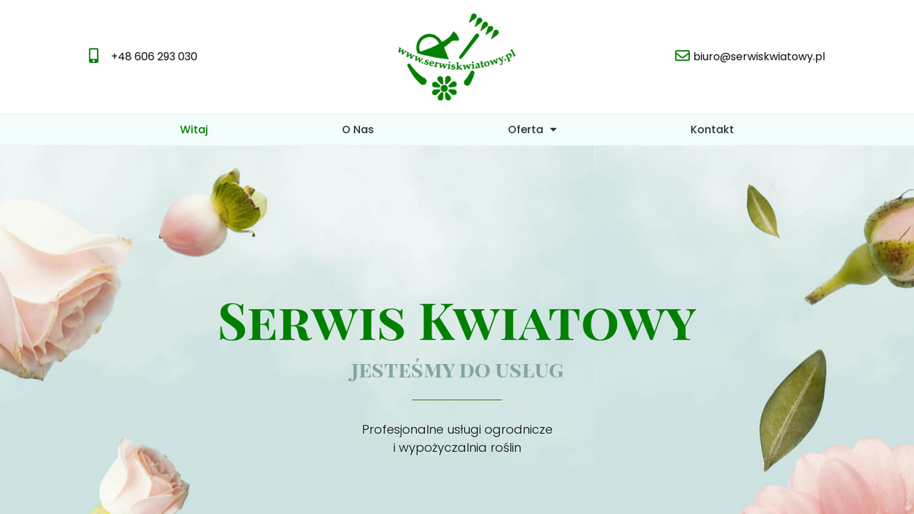 Zrzut strony Serwis Kwiatowy - Usługi ogrodnicze i porządkowe