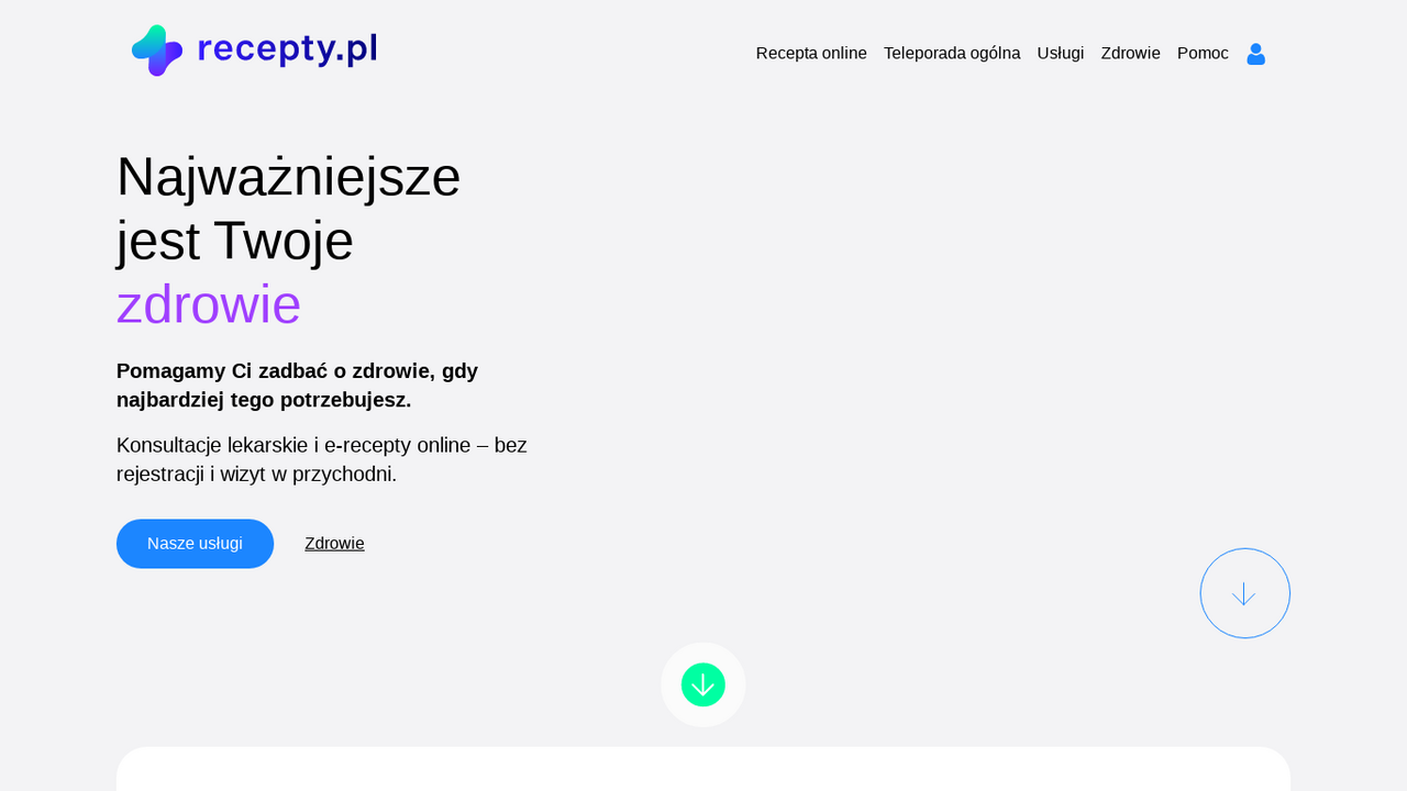 Zrzut strony recepty.pl