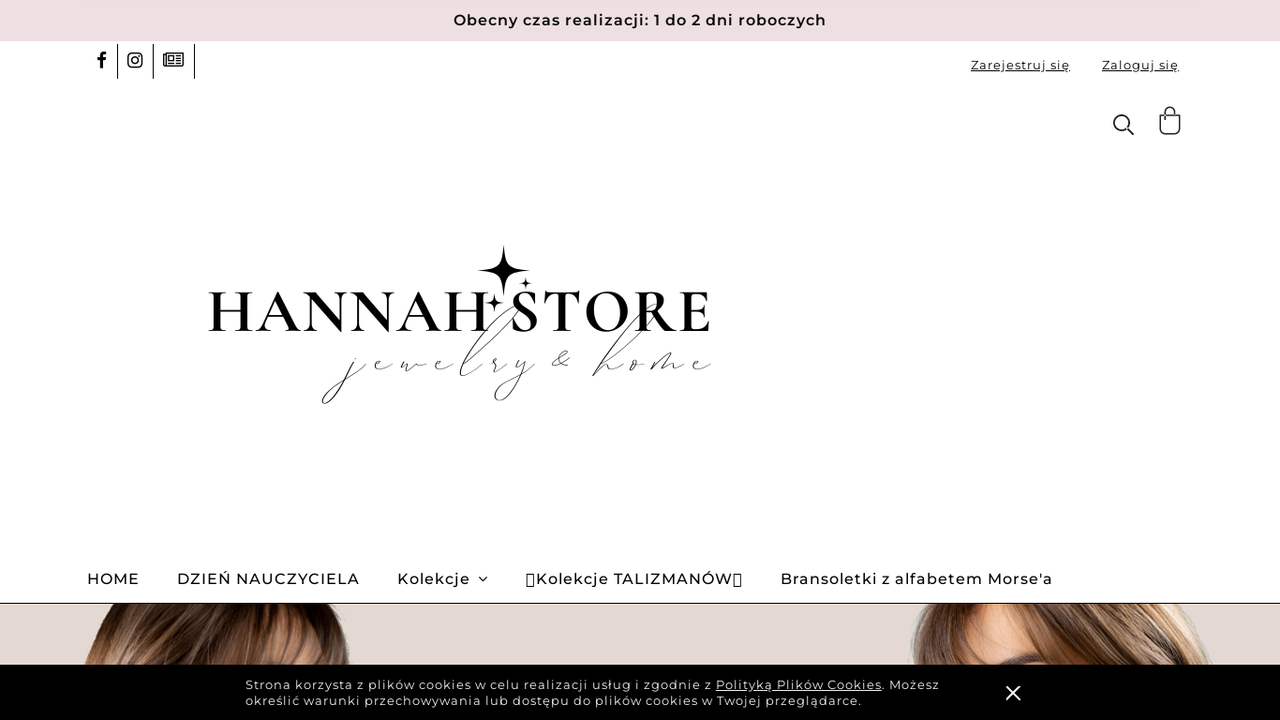 Zrzut strony Hannah Store Jewelry & Home