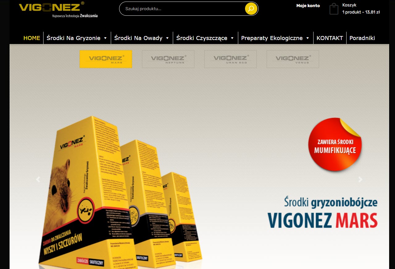 Zrzut strony Vigonez