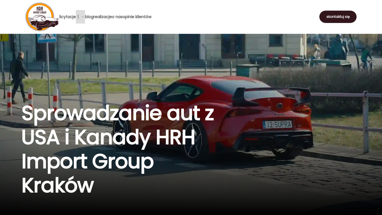 Zrzut strony HRH Import Group