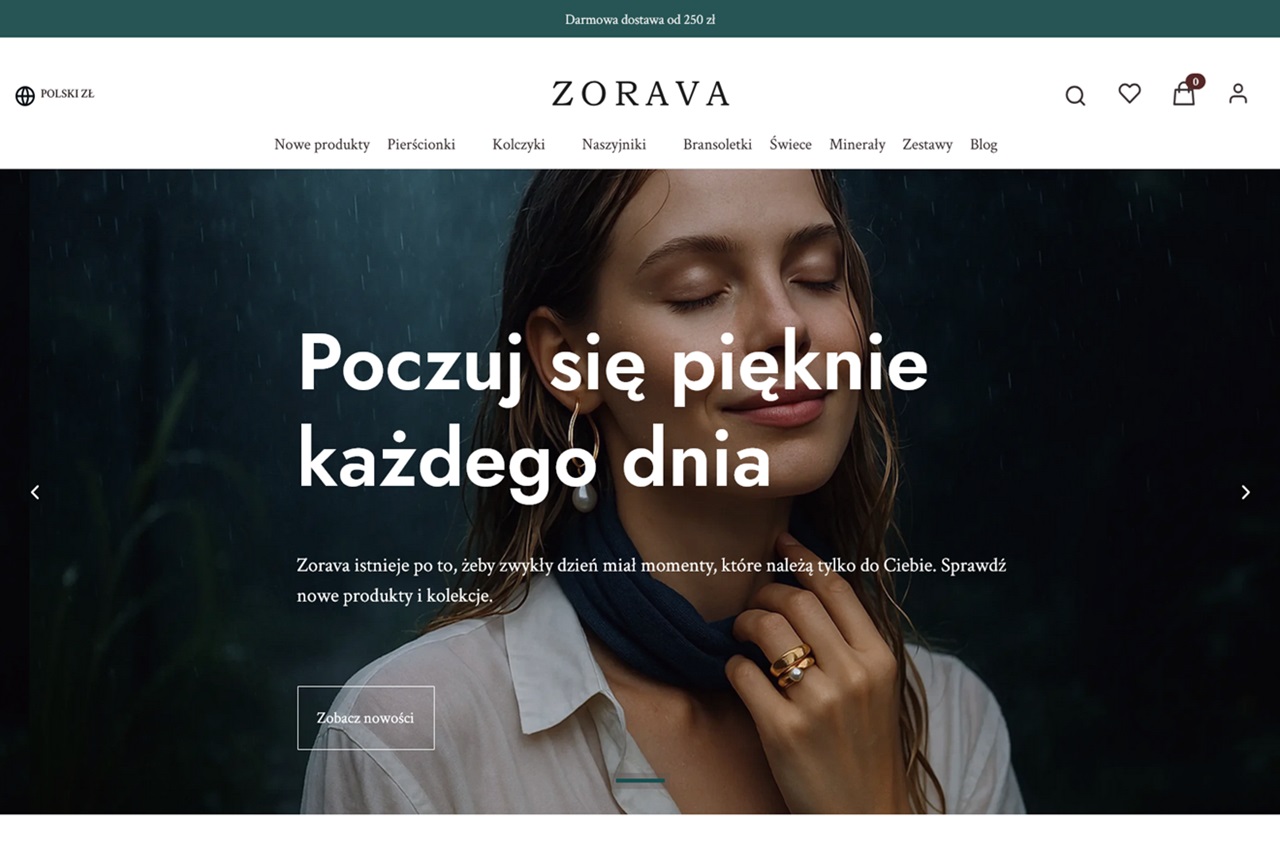 Zrzut strony ZORAVA
