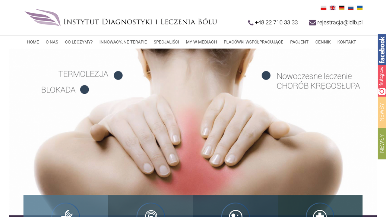 Zrzut strony Lecenie bólu głowy | Instytut Diagnostyki i Leczenia Bólu